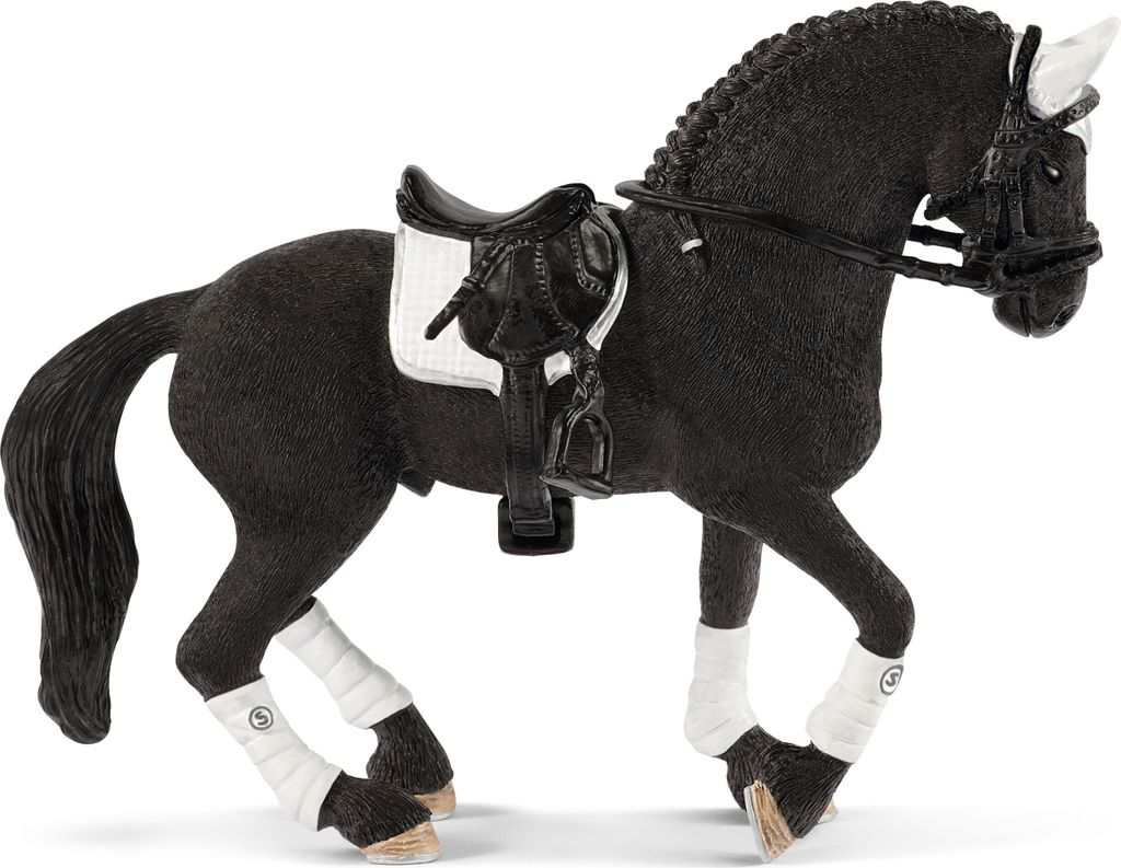 Schleich 42457 Frízsky žrebec na koni Obrázok produktu 