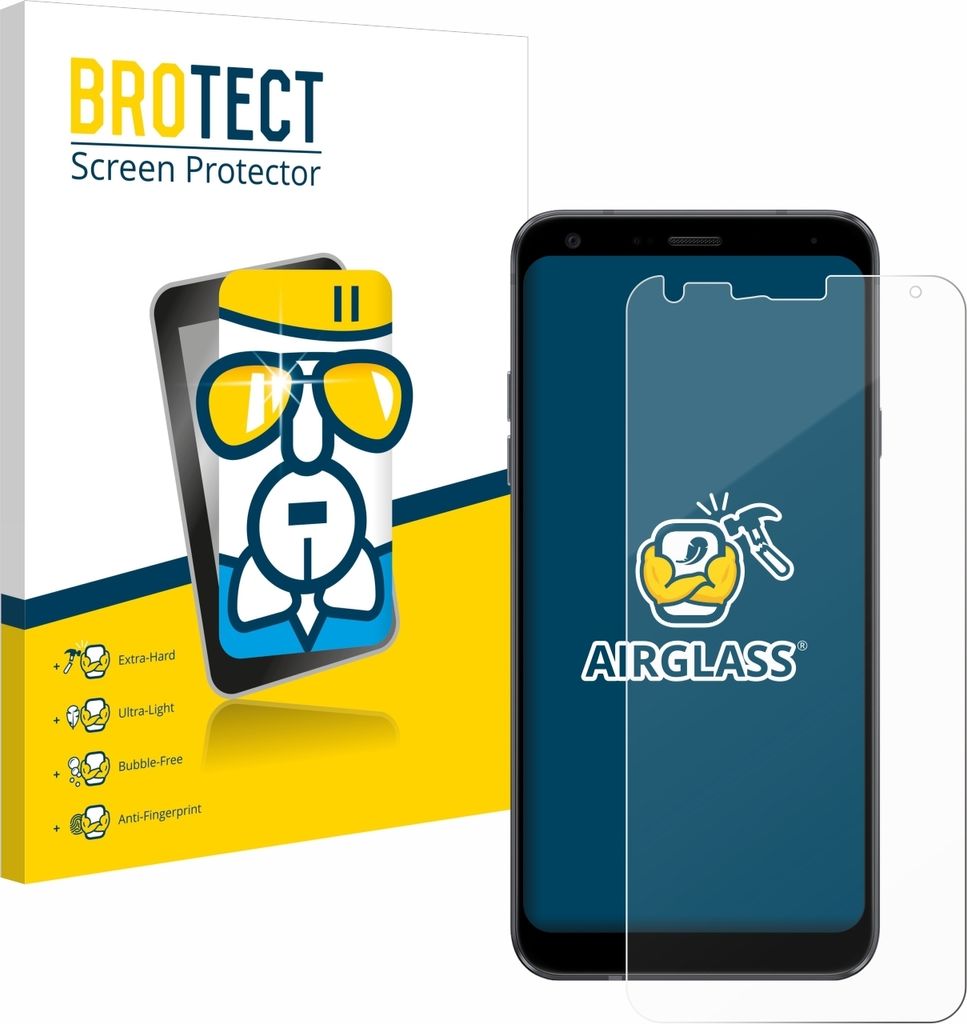 BROTECT Schutzglas für LG Q7 / LG Q7 Plus Schutzfolie Panzer Folie Glas Display Schutz klar