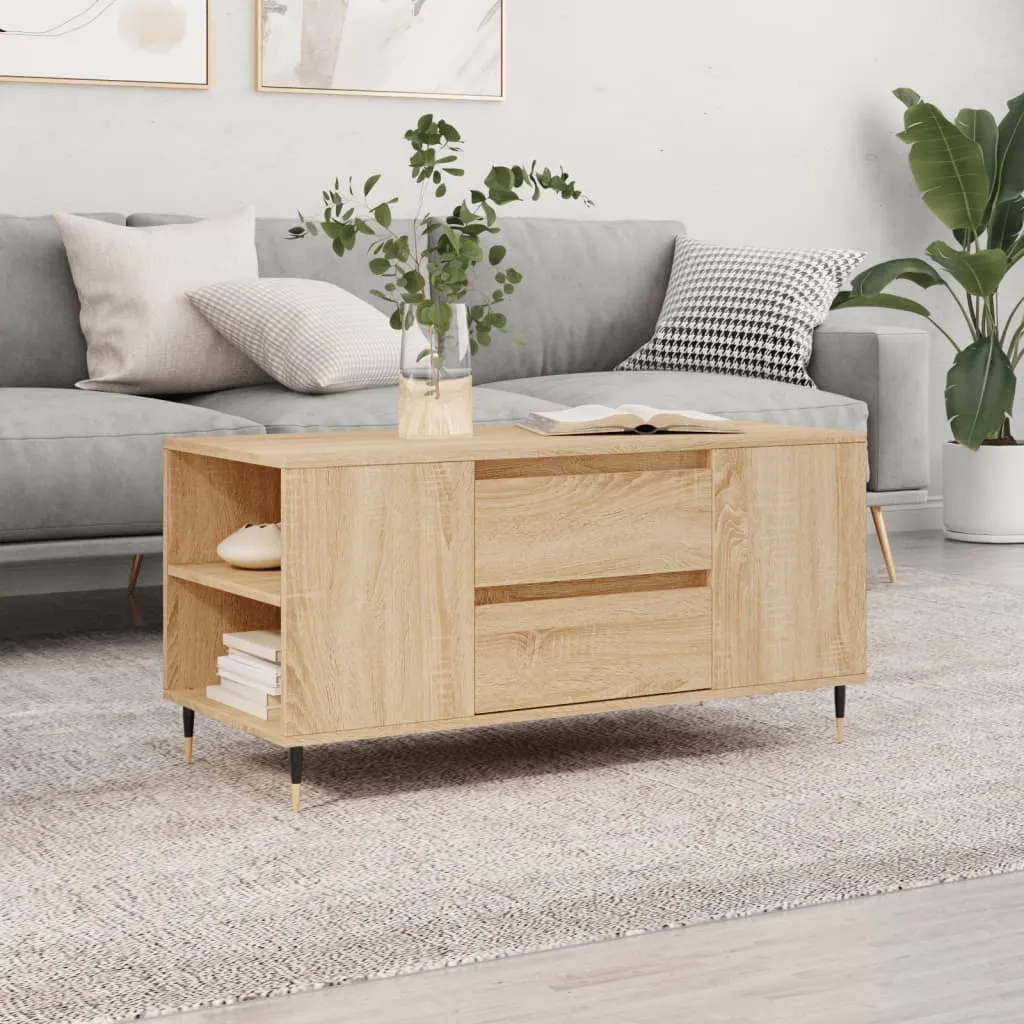 Tavolino Sale4622155 Rovere Sonoma 102cm - Specifiche e Montaggio