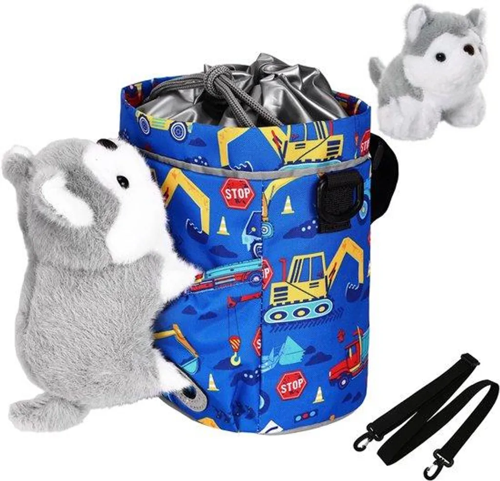 Sac de guidon enfant imperméable avec bretelles pour trottinette et tricycle