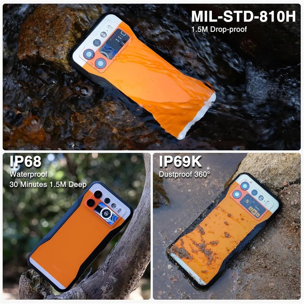 Téléphone Portable Incassable 5G DOOGEE V20S - Mobile Étanche 256Go - 7