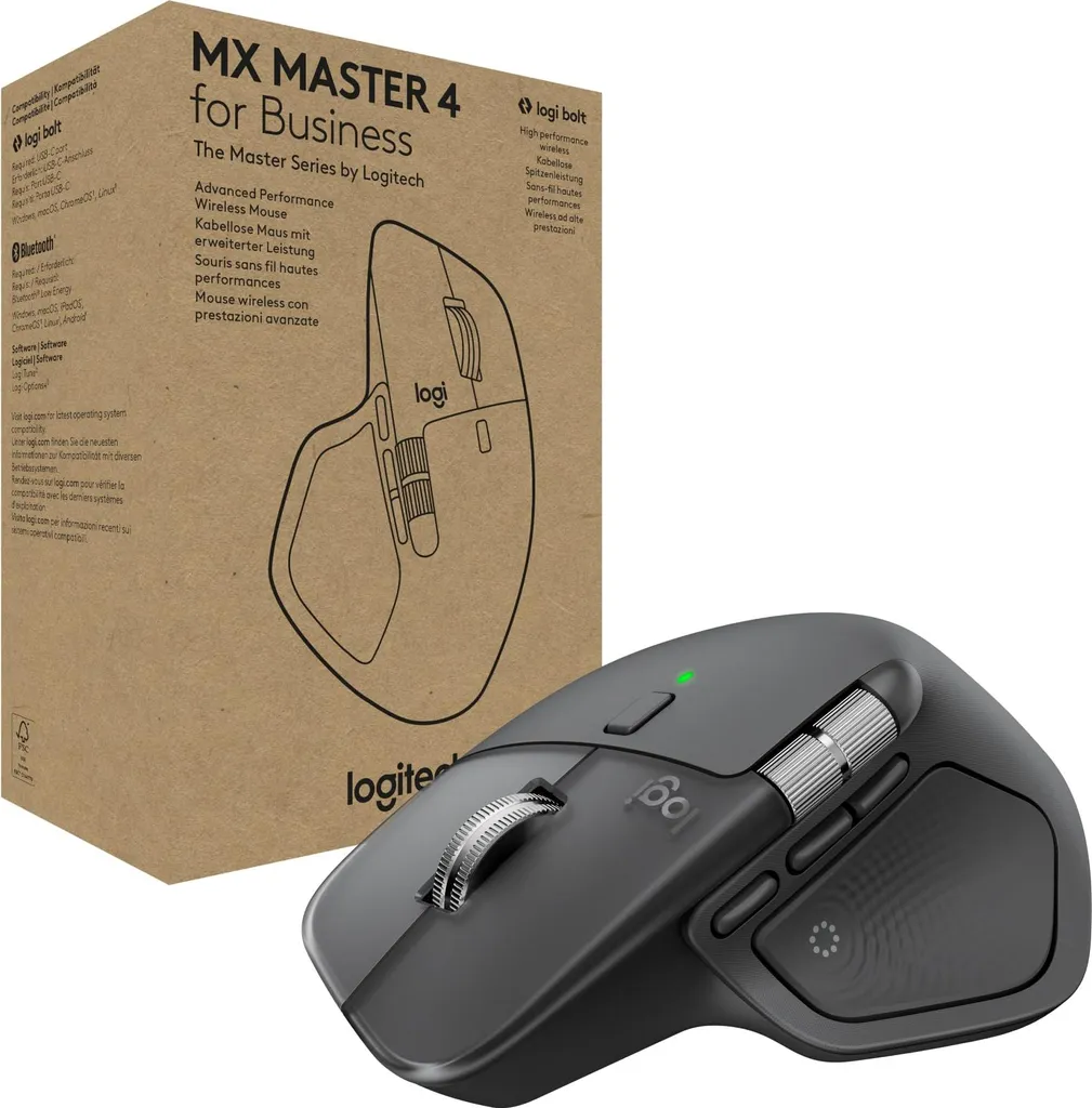 Logitech MX Master 4 Souris Sans Fil 8000 DPI et Molette MagSpeed Pro
