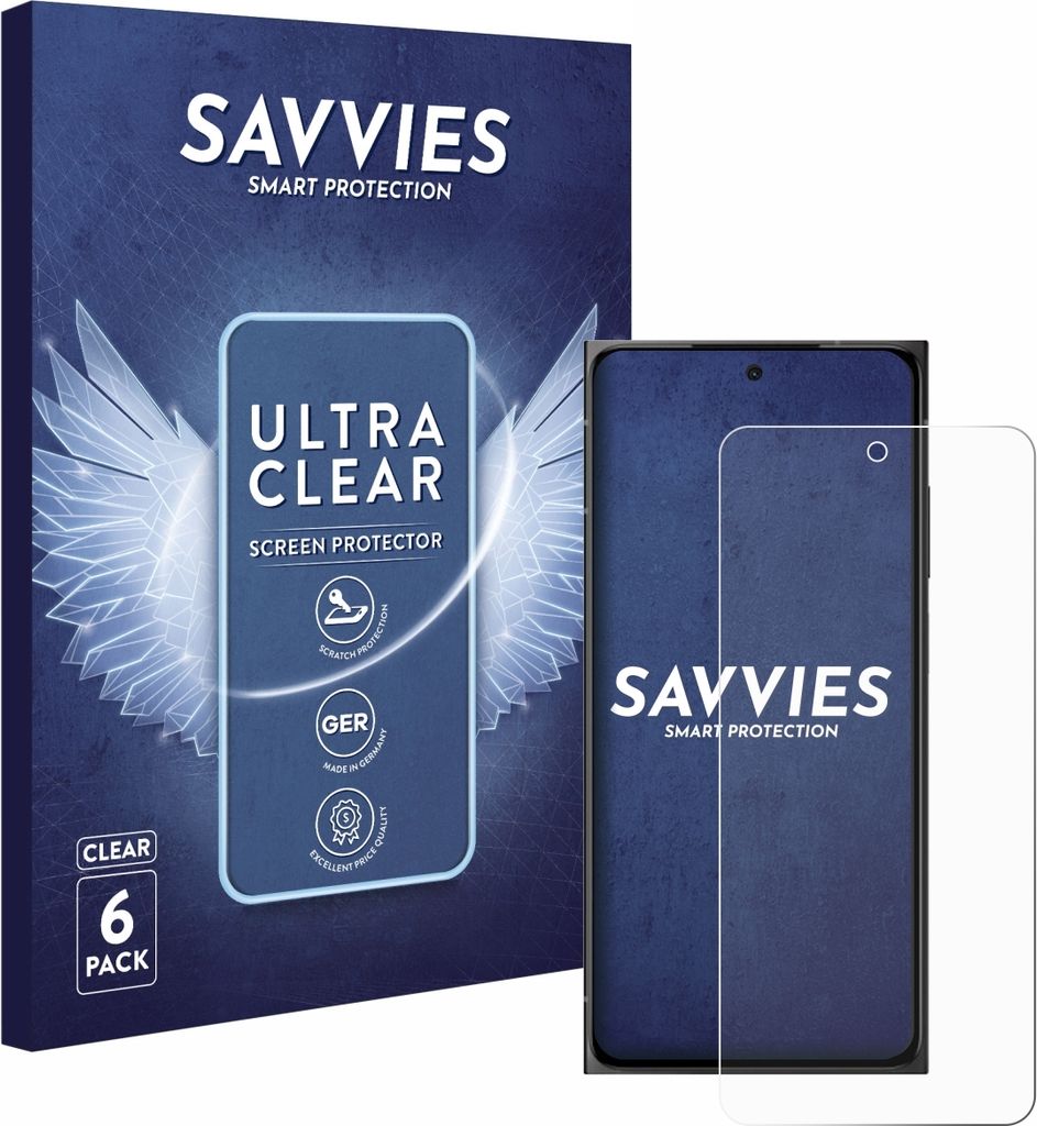 6x Für HMD Skyline Schutzfolie Savvies Displayschutz Display Schutz Folie Klar Transparent