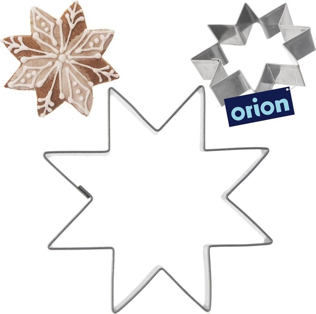 Orion Ausstechform Keksausstecher Ausstecher Keksform für Kekse aus Edelstahl Stern 6 cm