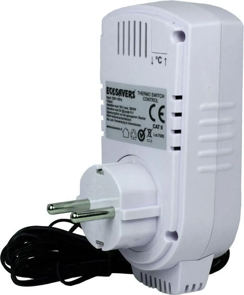 EcoSavers Thermo Switch Socket Thermostat pour Chauffage par le sol