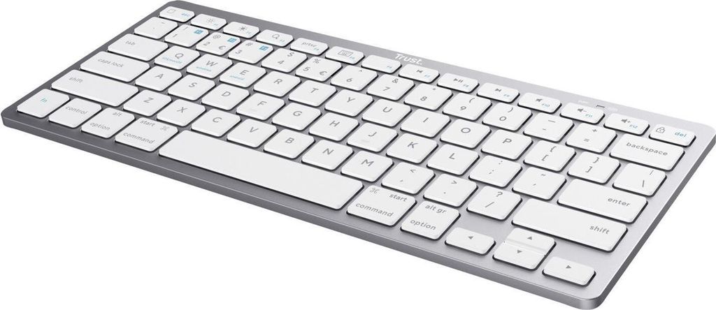 Trust Basic IS Kabellose Tastatur Silber (24651) Produktbild 