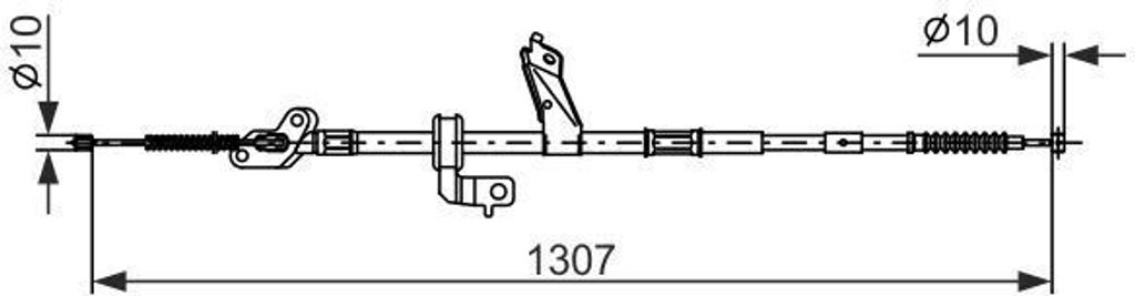 BOSCH 1 987 482 902 - OE 46420 42100 Handbremsseil für RAV 4 II (A2)