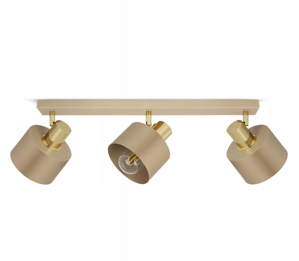 FKL DESIGN Home Deco Deckenlampe Deckenleuchte Ecru-Gold Produktbild 