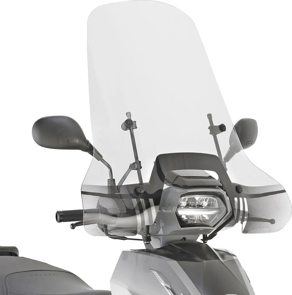Pare-brise transparent anti-fissure sans joint rigide pour moto