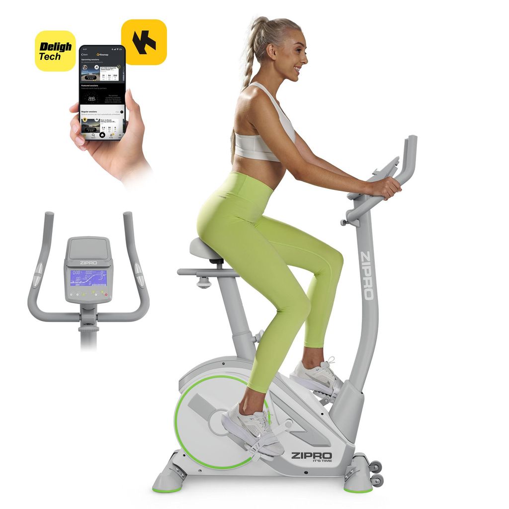 Zipro Ergometer Fahrrad Rave White – Elektromagnetischer Produktbild 