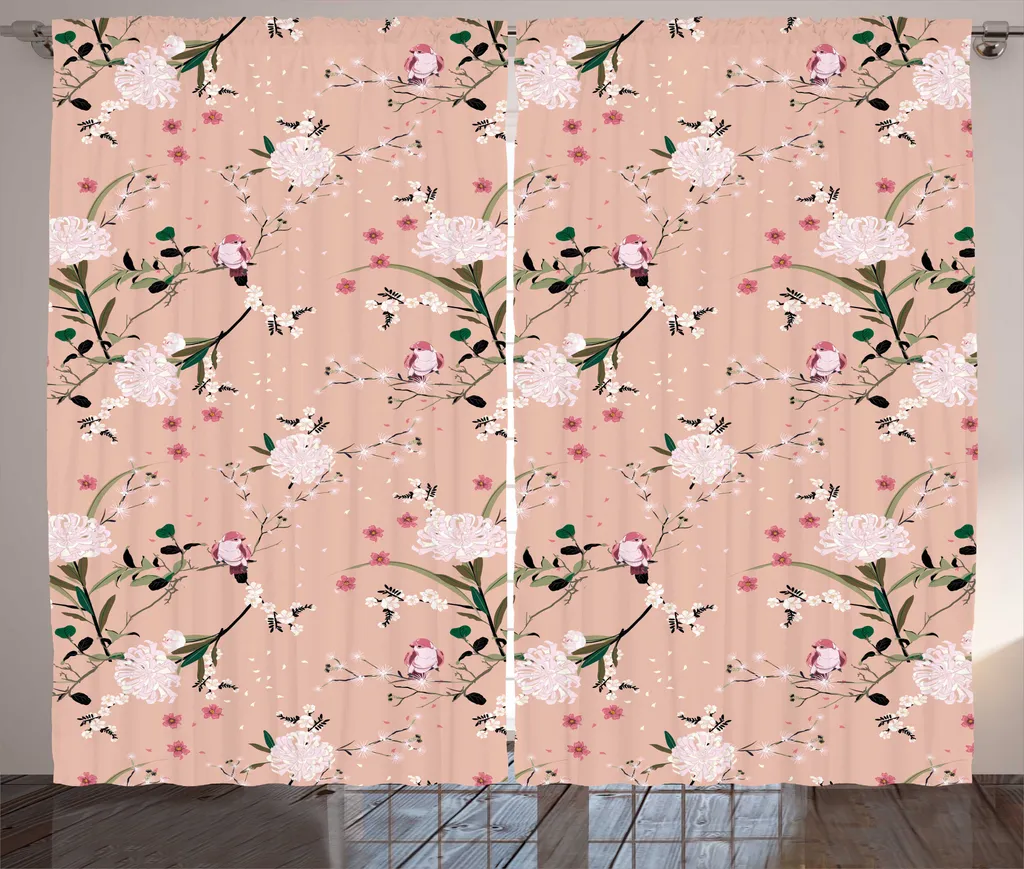 Rideau de Décoration pour Grande Fenêtre Style Rustique et Romantique