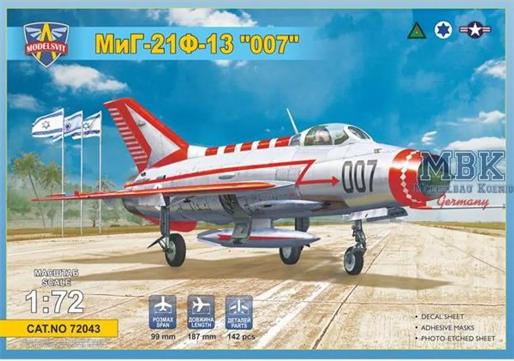 Mikoyan MiG-21F-13 MSVIT72043 Maquette Haute Fidélité Détails Gravés