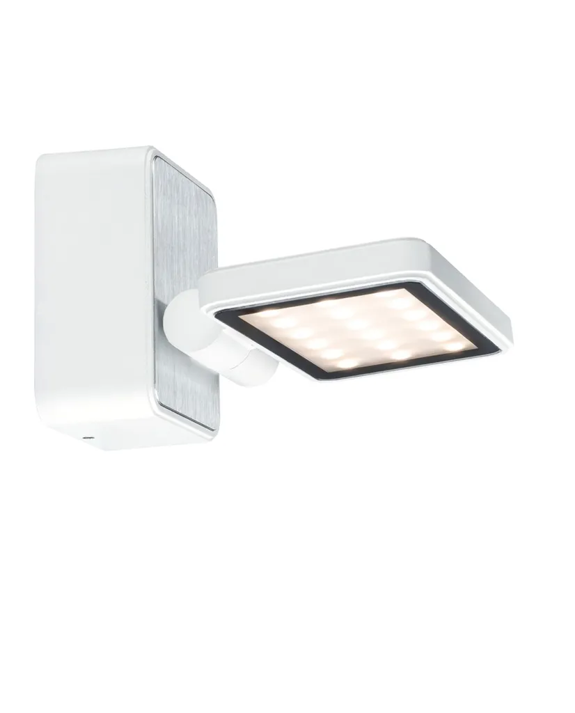 Solution Éclairage Anti-Humidité Spot LED IP44 Paulmann Blanc et Alu