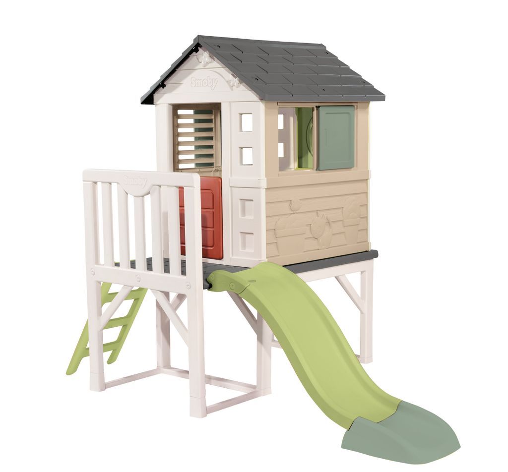 Smoby Life - Stelzenhaus - Spielhaus mit Rutsche, XL Produktbild 