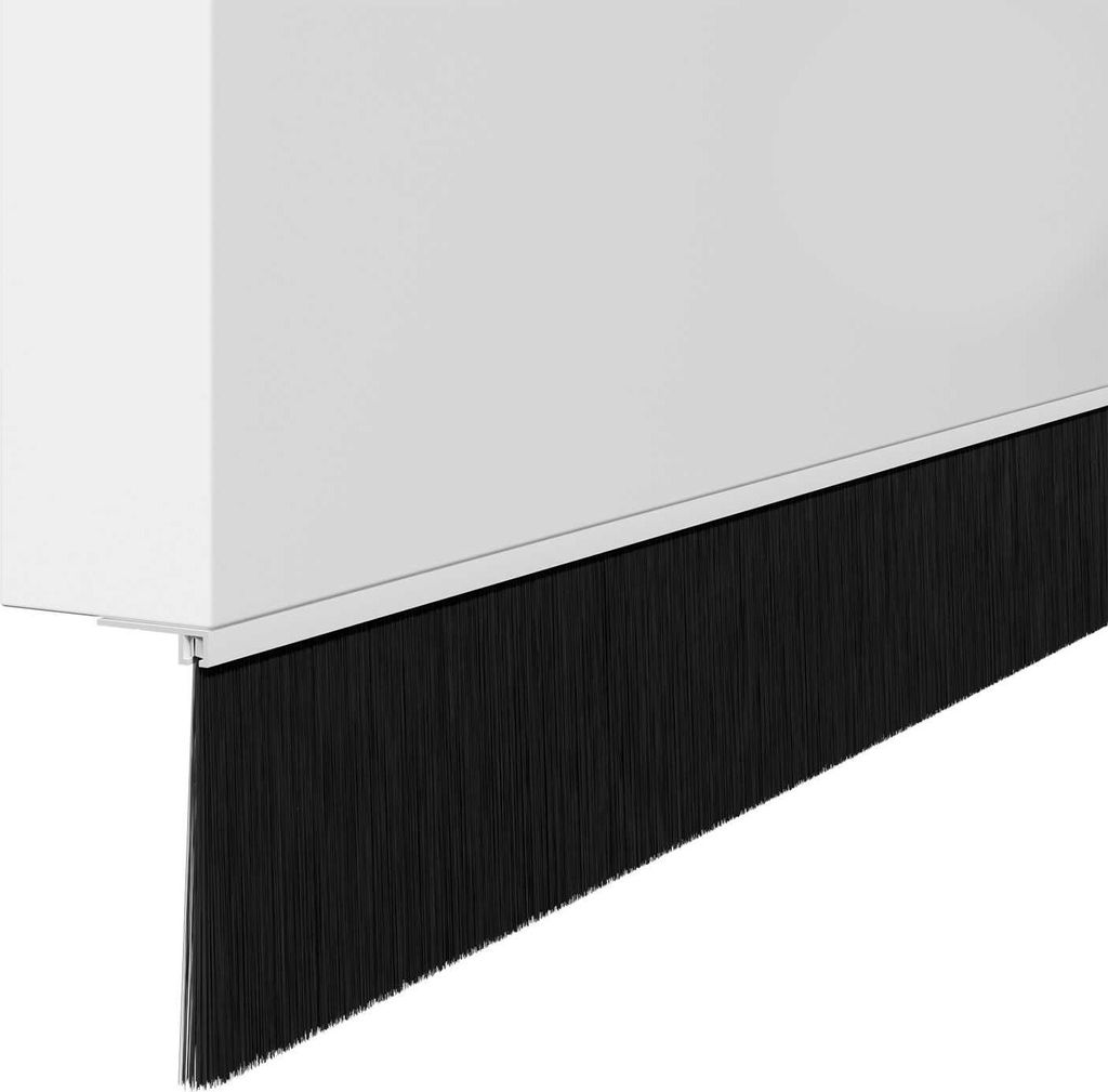 vidaXL Aufsteck Türbürstendichtungen 6 pcs Weiß 100 cm