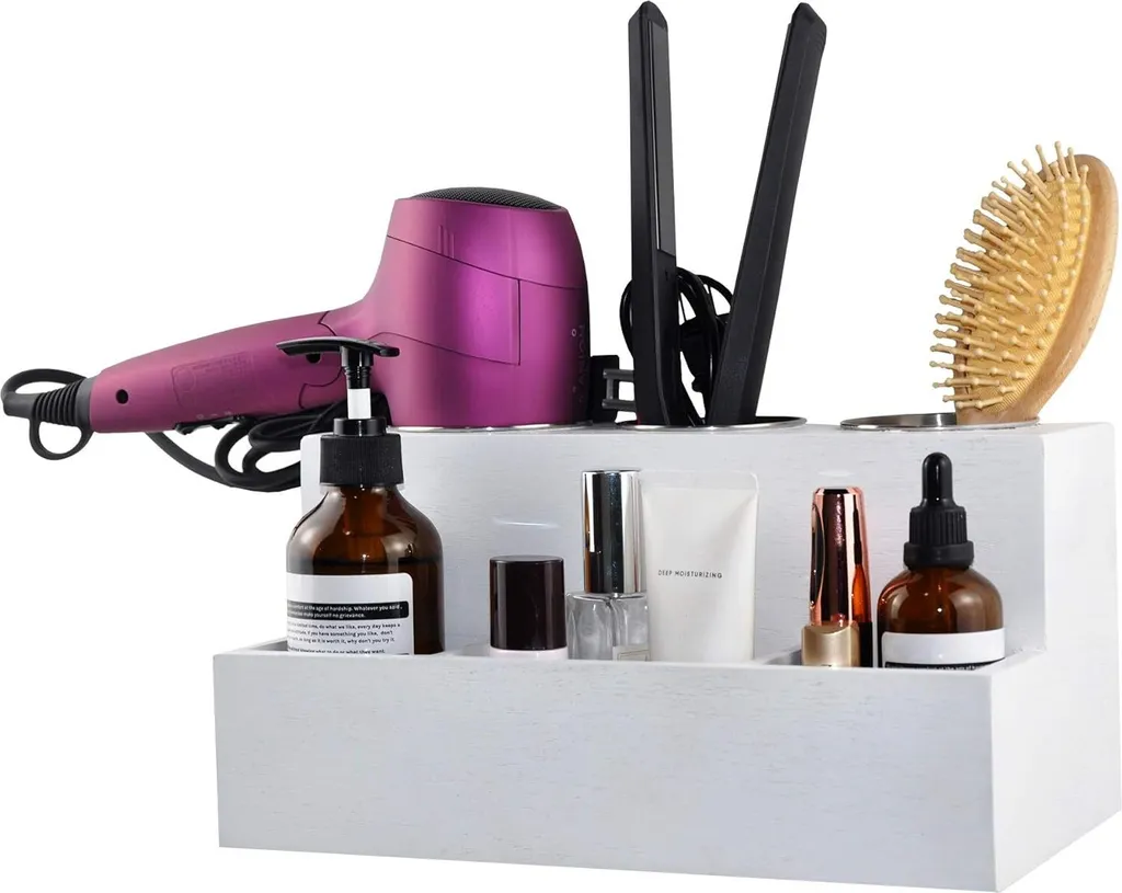 Support mural en bois pour capsules cheveux - Design marron clair