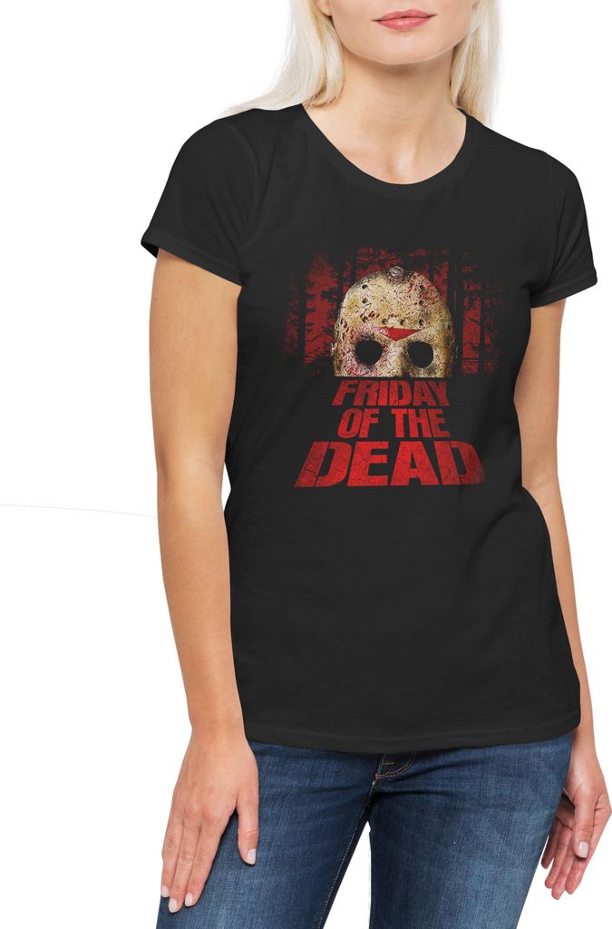 Urban Backwoods Friday Of The Dead, Damen T-Shirt, Farbe: Schwarz, Größe: 2XL