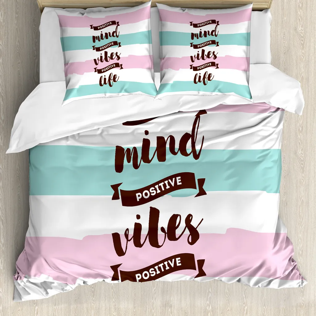 Housse de couette 155x220 ABAKUHAUS Positive Spirit Art de vivre Rose