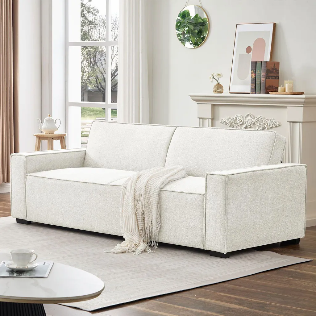 Canapé 3 places convertible Pikado : la solution lit d'appoint chic