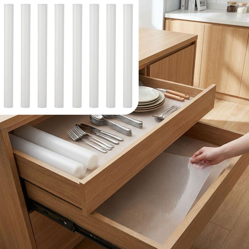 8er Set Antirutschmatte Schublade 50x150cm – Vielseitige Produktbild 