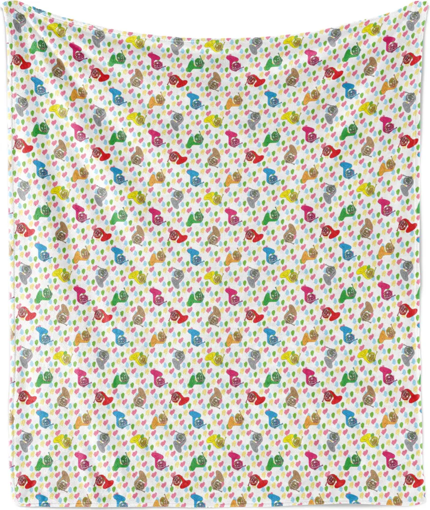 Coperta Musicale ABAKUHAUS 175x230 cm | Morbida Flanella di Qualità