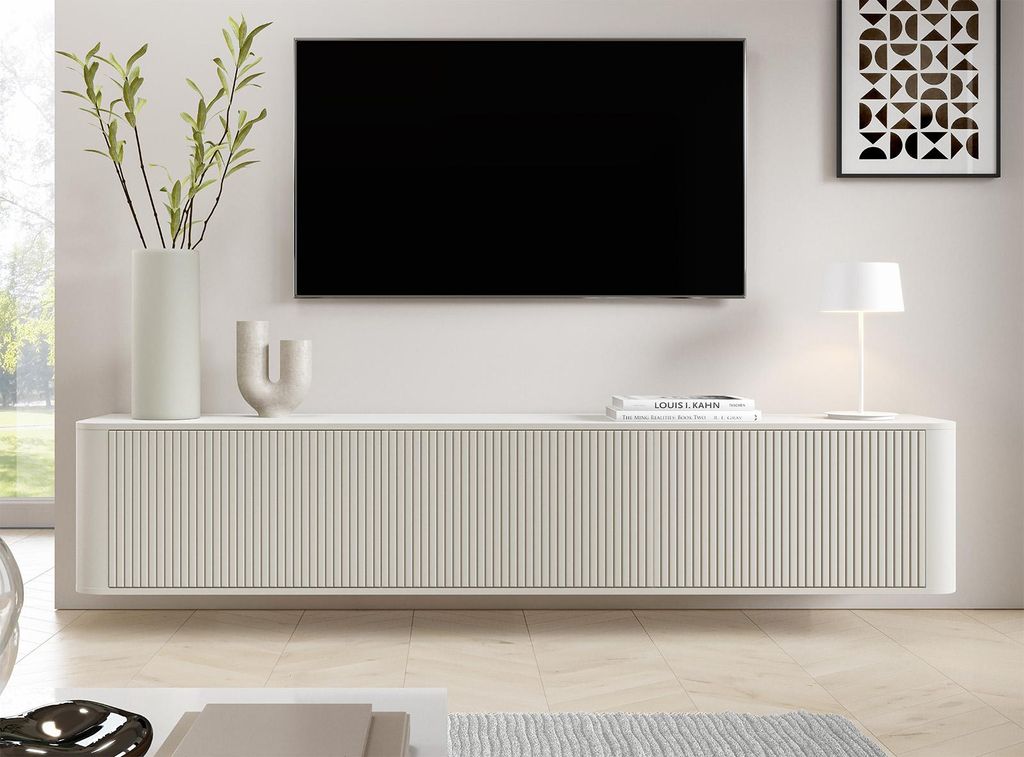 TV-Schrank Misterio Premium 220 cm Cashmere hängend mit Produktbild 
