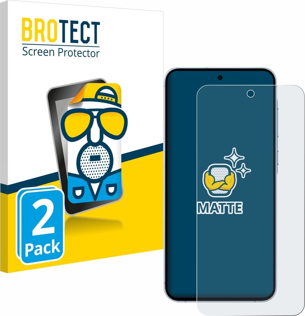 2x BROTECT Schutzfolie für Samsung Galaxy M35 Displayschutz Displayschutzfolie Folie Matt Entspiegelungsfolie