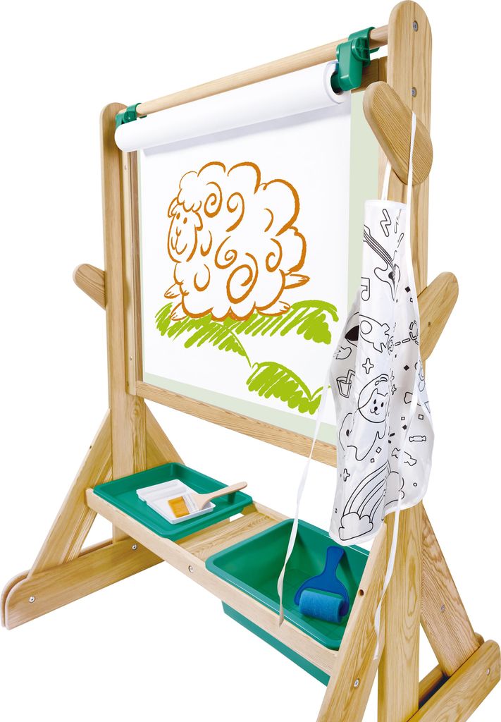 Hape Staffelei draußen - Holz Kunst Staffelei für Kinder Produktbild 