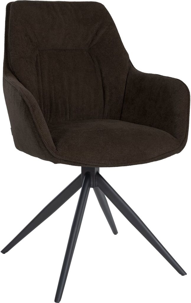 CLP Esszimmerstuhl Jules Stoff Farbe braun