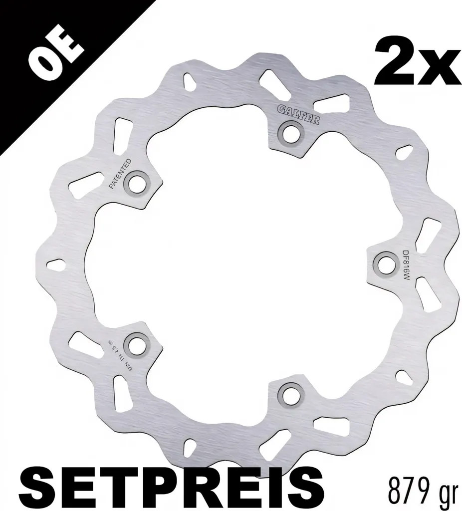 Paire de disques de frein Galfer 270mm pour Yamaha X-Max 400 et Triumph GT