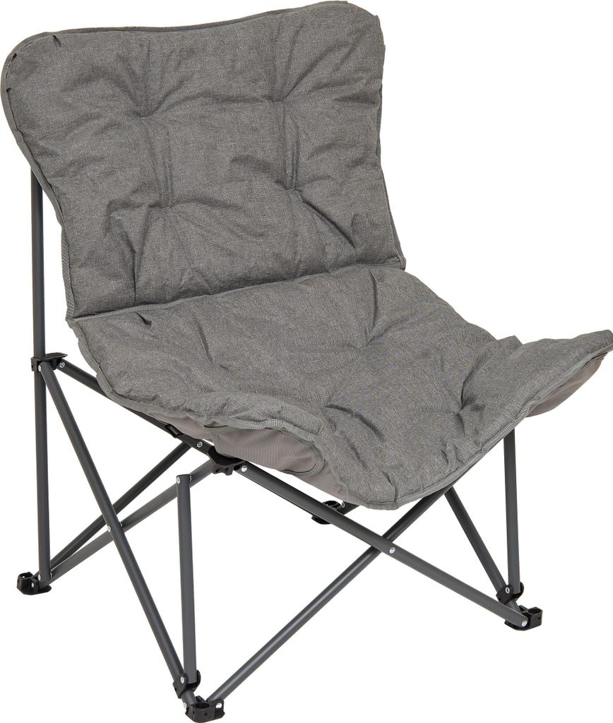 Klappbarer camping-sessel grau - 5 five simply smart