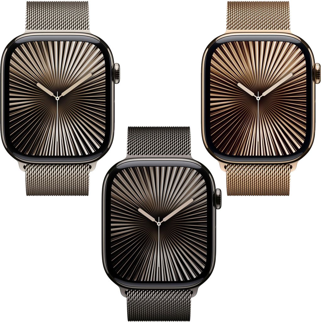 Apple Watch Series 10 GPS + Cellular Natural Titanium, Produktbild 
