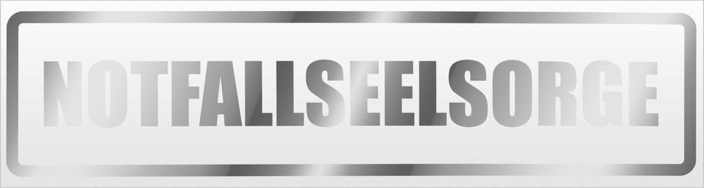 Kiwistar Notfallseelsorge Magnetschild Schild magnetisch - 20cm Chrom - Magnetfolie für Auto PKW Kfz