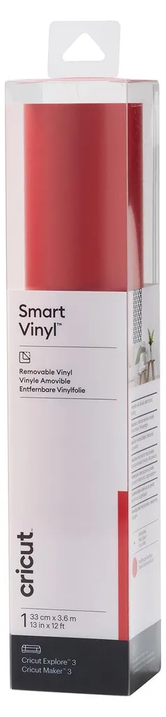 Décoration murale temporaire avec le Smart Vinyl amovible rouge Cricut