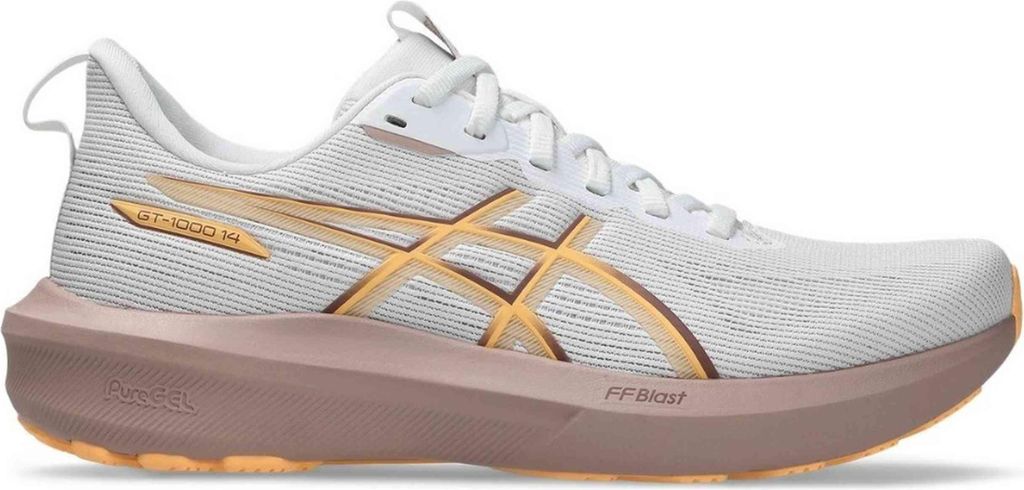 Asics Running Shoes 1012B859-100 in WHITE/RUBBLE RED color size 39