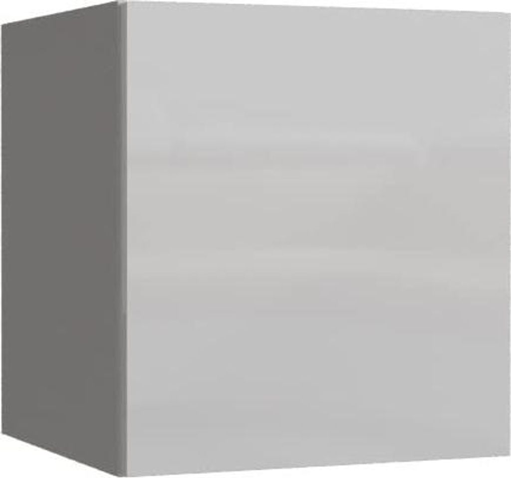 Furnitech Wohnwand Wohnzimmer - Hängend Wohnwand Modern - Regale und TV Schrank - Wohnzimmer Möbel (GS1, Weiß)