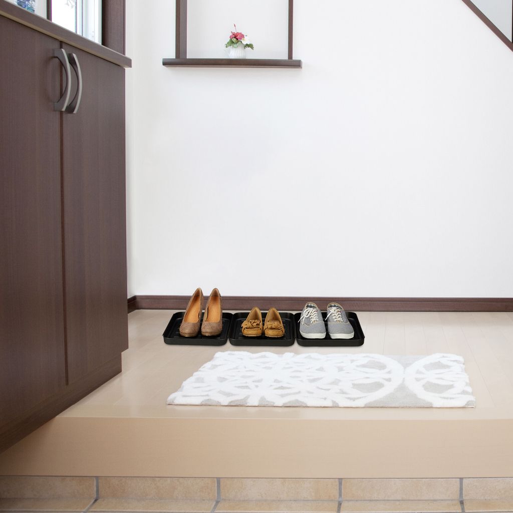 relaxdays Odkvapkávacia miska na obuv čierna 35,0 x 27,0 cm Obrázok produktu 5