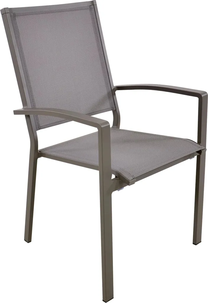 Sedia Impilabile Alluminio Beige 55x65x95 cm - Resistenza e Design Outdoor