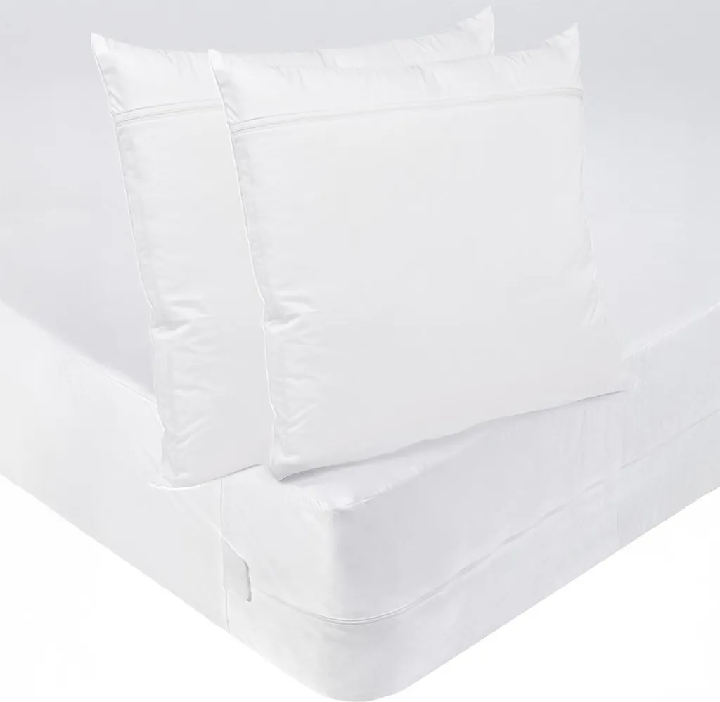 Protection de Lit 160x200 Anti-punaises pour Voyage et Maison + Taies