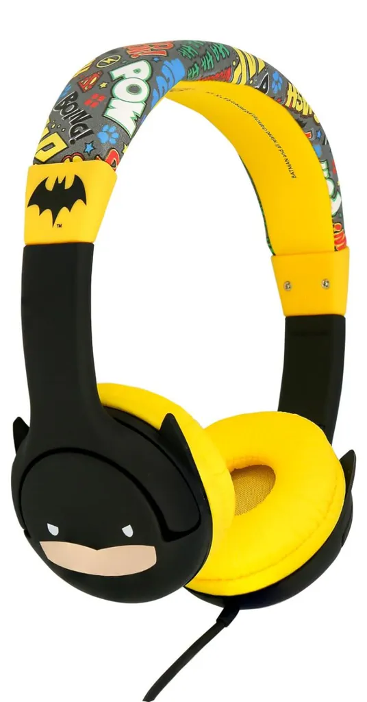 Casque Filaire Batman Jaune Otl Technologies Confortable et Réglable