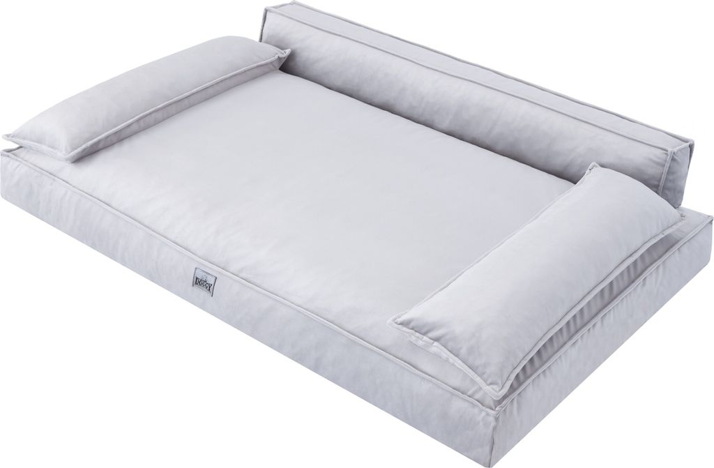 Hundebett Haustierbett Hundeliegen Hundecouch Liegen Hundekissen Bett Sofa Hundekorb Tierbett Weich Hundesofa Matratze Schlafpl?tze, Asche, 78 x 54 cm