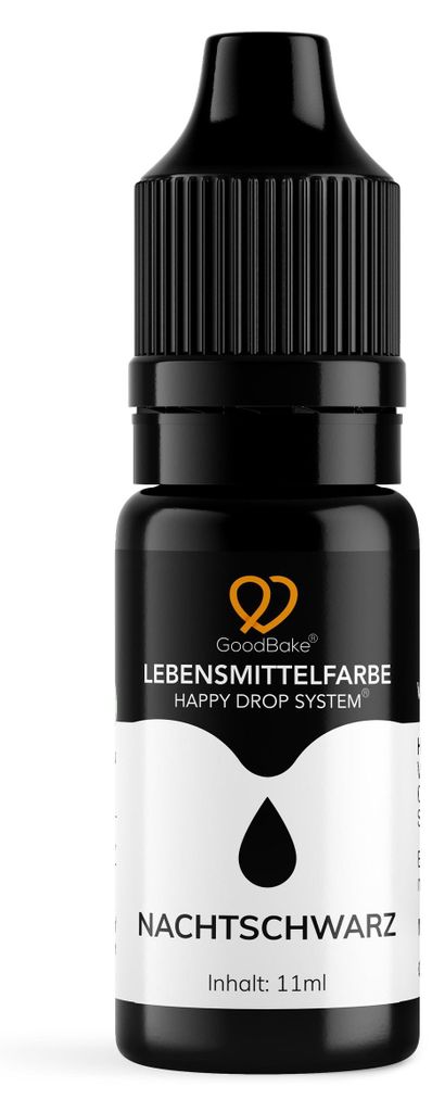 GoodBake Lebensmittelfarbe Nachtschwarz 11ml – flüssig, Produktbild 