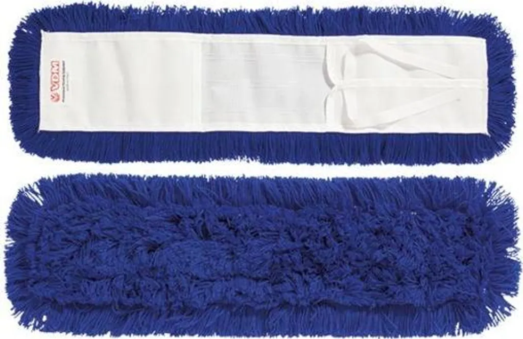 Balai à franges pour entretien sols lisses - Bleu 160 cm pratique