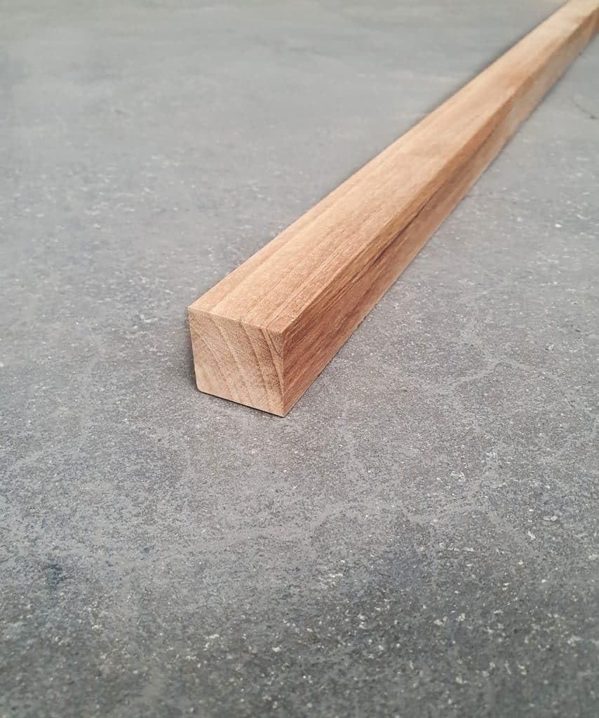Teak houten lat,100% gecertificeerd - V-groef gefreesd - 30 Productafbeelding 