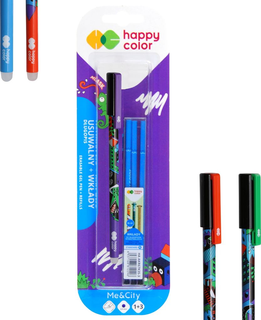 Radierbarer Stift + Minen Me&City Blister Happy Color