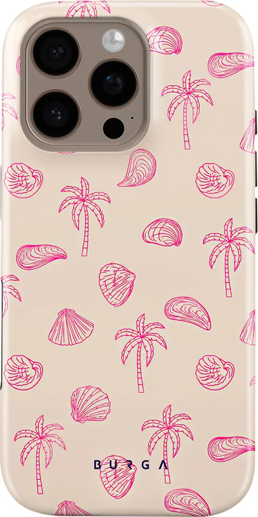 Coque iPhone 16 Pro Max MagSafe Antichoc Burga Motif Beach Please Chic