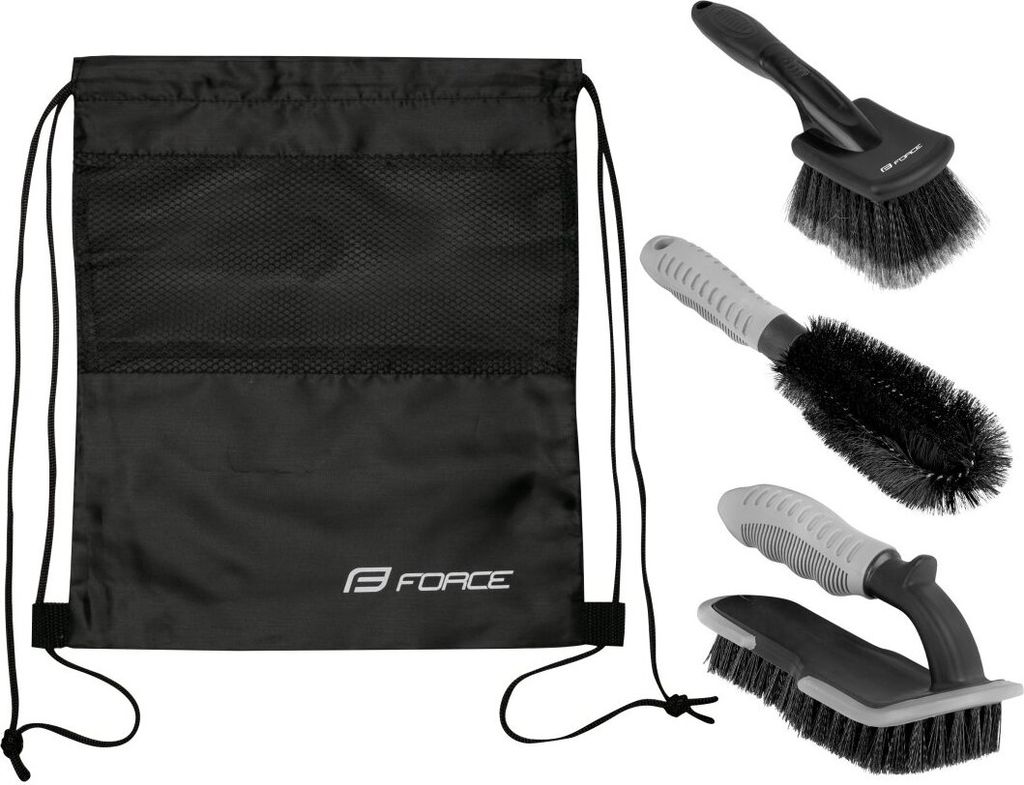 Force Eco Basis-Radreinigungsset (3 Bürsten) in Tasche 894591