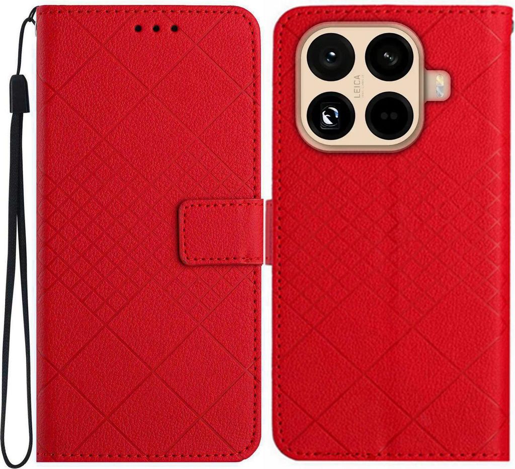 Xiaomi 15T Pro Hülle - Coverup Rhombus Klapphülle - Rot