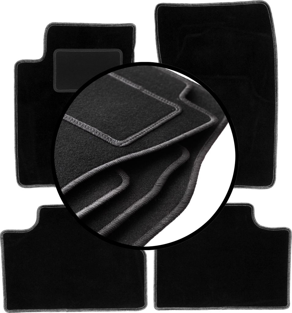 Komplettset Veloursmatten für: SsangYong Kyron SUV (2005-2014)