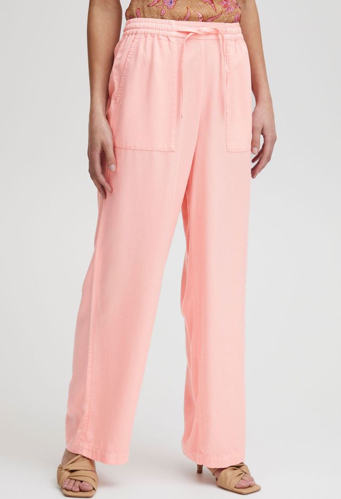 ATELIER RÊVE ICHI IRDANTE PA Damen Hose Stoffhose aus hochwerigem Lyocell mit elastischem Bund und Tunnelzug Weide Leg Loose-Fit